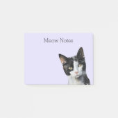 Post-it® Lavande Noir Blanc Kitty Chat (Devant)