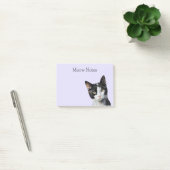 Post-it® Lavande Noir Blanc Kitty Chat (Bureau)