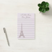 Post-it® Lavande personnalisée Tour Eiffel Post It Notes (Bureau)
