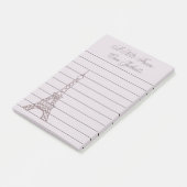 Post-it® Lavande personnalisée Tour Eiffel Post It Notes (Incliné)