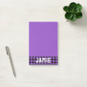 Post-it® Lavande Riche Buffalo Vérifier le nom blanc (Bureau)