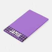 Post-it® Lavande Riche Buffalo Vérifier le nom blanc (Incliné)