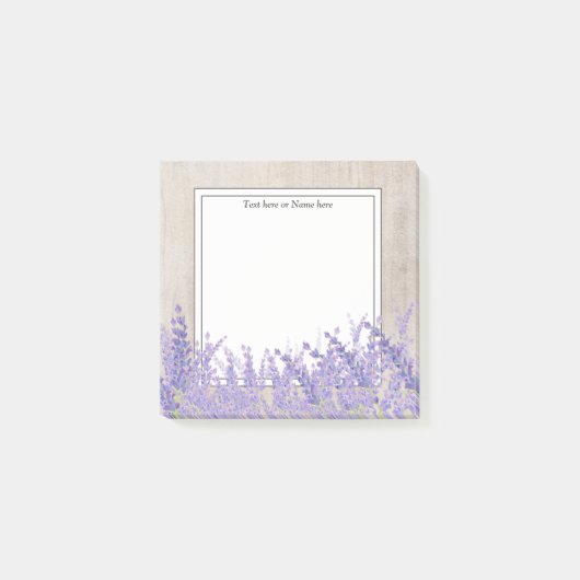 Post-it® lavande, rustique moderne, tendance, floral, viole (Devant)
