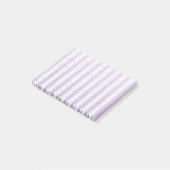 Post-it® Lavande violet et blanc bonbons rayures (Incliné)
