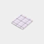 Post-it® Lavender Purple Plaid Pattern Check Print Tartan (Incliné)