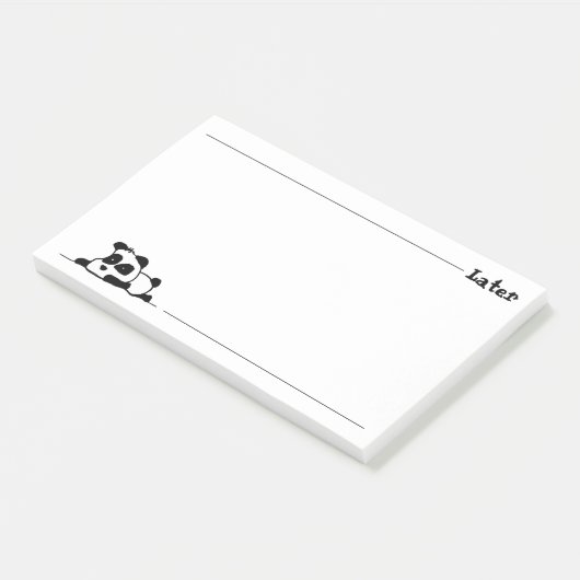 Post-it® Lazy panda (Incliné)
