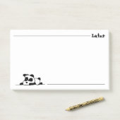 Post-it® Lazy panda (Sur un bureau)