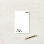 Post-it® Lazy panda (Sur un bureau)