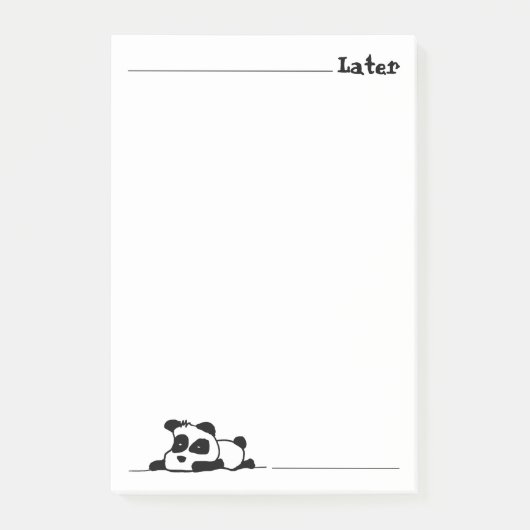 Post-it® Lazy panda (Devant)