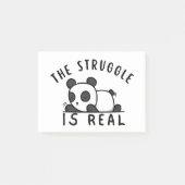 Post-it® Lazy Panda La lutte est réelle (Devant)