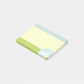 Post-it® Le à petits pois bleu-clair de vert jaune et s'est (Incliné)