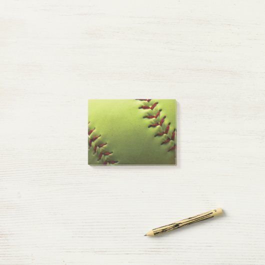 Post-it® Le base-ball jaune se fanent pour noircir (Sur un bureau)