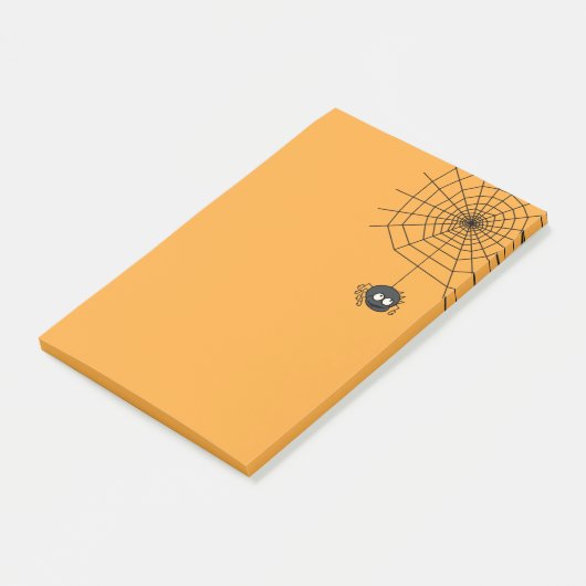 Post-it® Le Beau Citrouille Halloween Spiderweb Post son (Incliné)