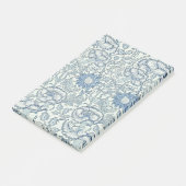 Post-it® Le beau motif floral de William Morris, bleu, (Incliné)