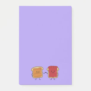 Post-it® Le beurre d'arachide et le poing de gelée cognent