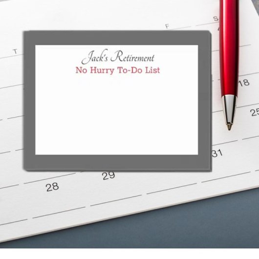 Post-it® Le billet humoristique de Custom Retiree qu'il not