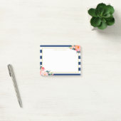 Post-it® Le bleu marine barre le cadre moderne d'or de (Bureau)