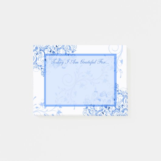 Post-it® Le bleu tourbillonne gratitude curative (Devant)