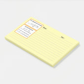 Post-it® Le Bloc-notes Discriminant & Formule Quadratique (Incliné)