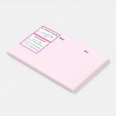 Post-it® Le Bloc-notes Discriminant & Formule Quadratique (Incliné)