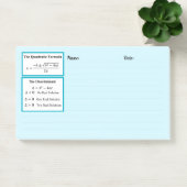 Post-it® Le Bloc-Notes du Discriminant & de la Formule Quad (Bureau)
