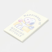 Post-it® Le bonheur, c'est les rituels du matin (Incliné)