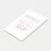 Post-it® Le bonheur mignon a vos clous faits (Incliné)