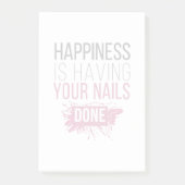 Post-it® Le bonheur mignon a vos clous faits (Devant)