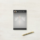 Post-it® Le Caduceus (couleur complète) (Sur un bureau)