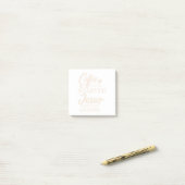 Post-it® Le Café Christian Citation Me Lance En Script (Sur un bureau)