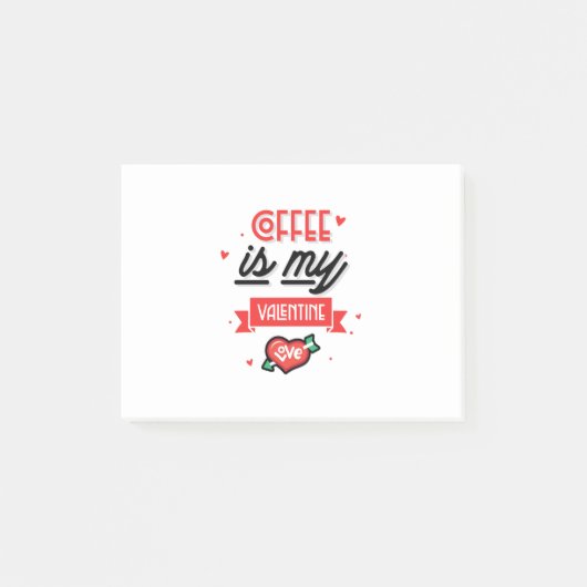 Post-it® Le café est ma Saint Valentin (Devant)