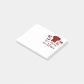 Post-it® Le casquette du chef d'Appetit de fève, le couteau (Incliné)