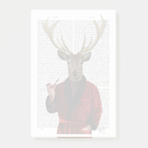 Post-it® Le cerf dans sa veste fumante