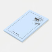 Post-it® Le chat frais | ajoutent votre nom (Incliné)