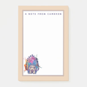 Post-it® Le chef indien indigène de Sharpei   ajoutent