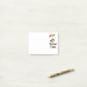 Post-it® Le Chick retraité, s'amuser à la plage (Sur un bureau)