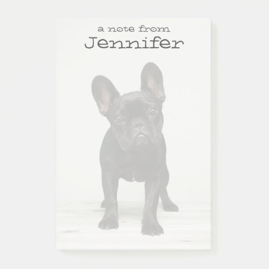 Post-it® Le chiot le plus mignon de bouledogue français (Devant)