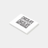 Post-it® Le chocolat ne pose aucune question : Chocolat Sim (Incliné)