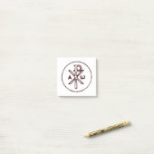 Post-it® Le christogramme Chi-Rho symbole  (Sur un bureau)