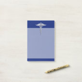 Post-it® Le chrome aiment le symbole Médicale de caducée (Sur un bureau)