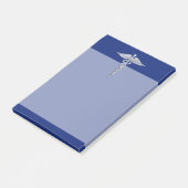 Post-it® Le chrome aiment le symbole Médicale de caducée (Incliné)