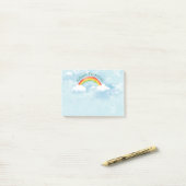 Post-it® Le ciel d'arc-en-ciel ajoutent 4x3 nommé (Sur un bureau)