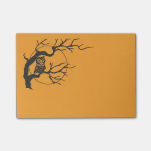 Post-it® Le Citrouille Éffrayant de Owl Halloween publie s
