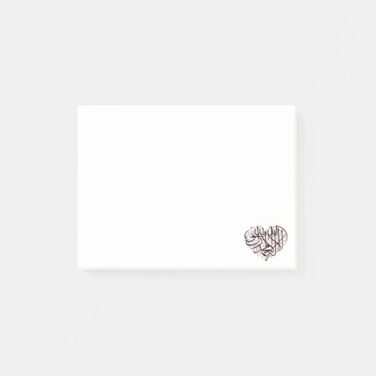 Post-it® Le Coeur Accentué (Devant)