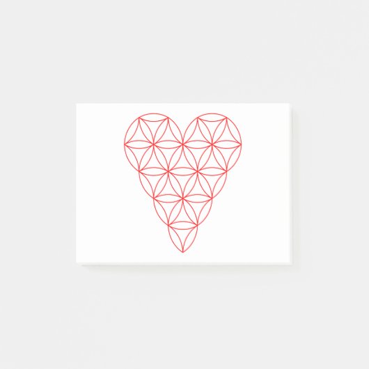 Post-it® Le Coeur De La Vie - Rouge/Câble.01 (Devant)