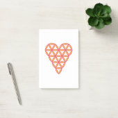 Post-it® Le Coeur De Vie - Orange/3D. (Bureau)
