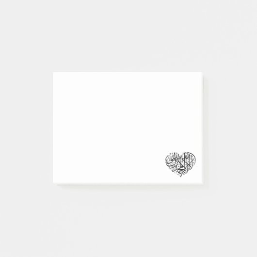 Post-it® Le Coeur Noir (Devant)