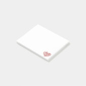 Post-it® Le Coeur Rouge (Incliné)