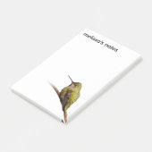 Post-it® Le colibri d'Anna sur Trumpetvine écarlate (Incliné)