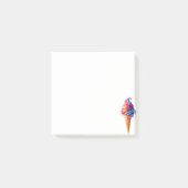 Post-it® Le cône de glace classique vibrant de SlipperyJoe' (Devant)